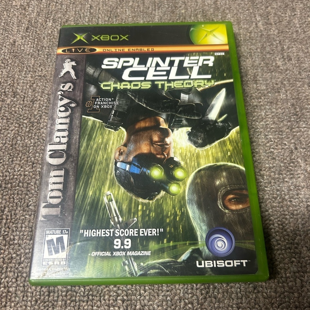 Tom Clancy's Splinter Cell (Microsoft Xbox, 2002) Complete With Manual CIB